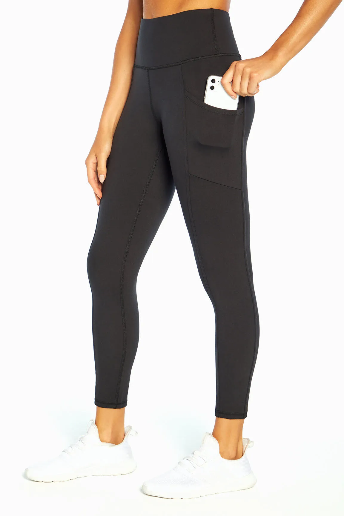 Marika Eclipse Side Pocket Tummy Control Ankle Legging Black / S
