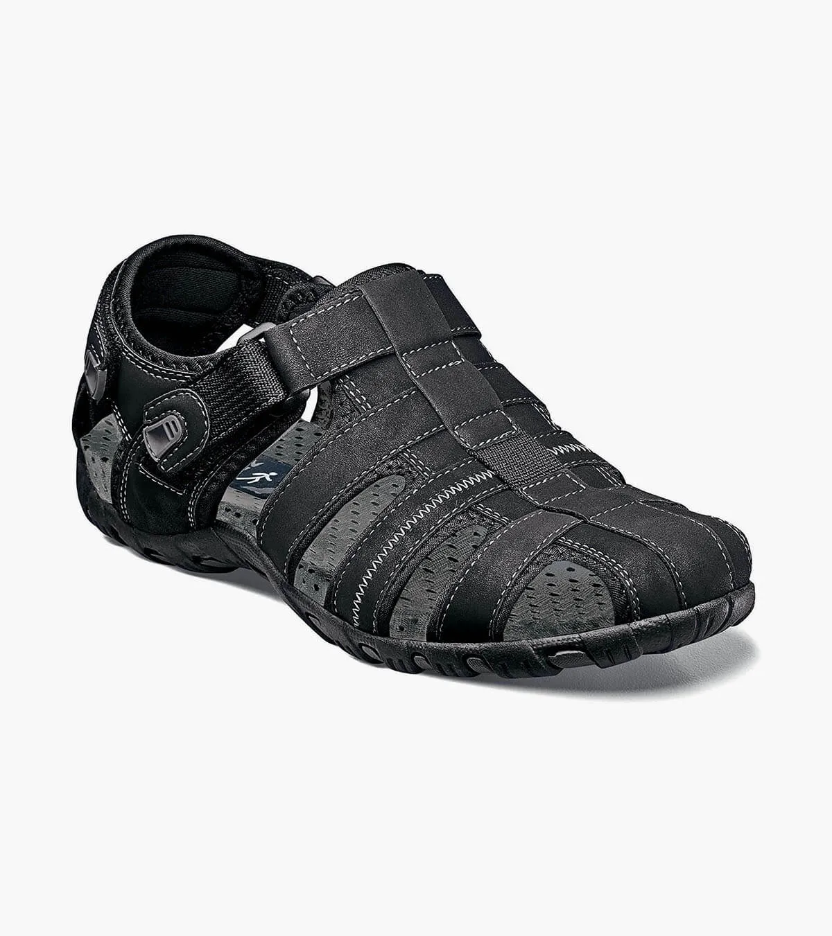 Nunn Bush Shoes Rio Bravo Fisherman Sandal Black Size 13