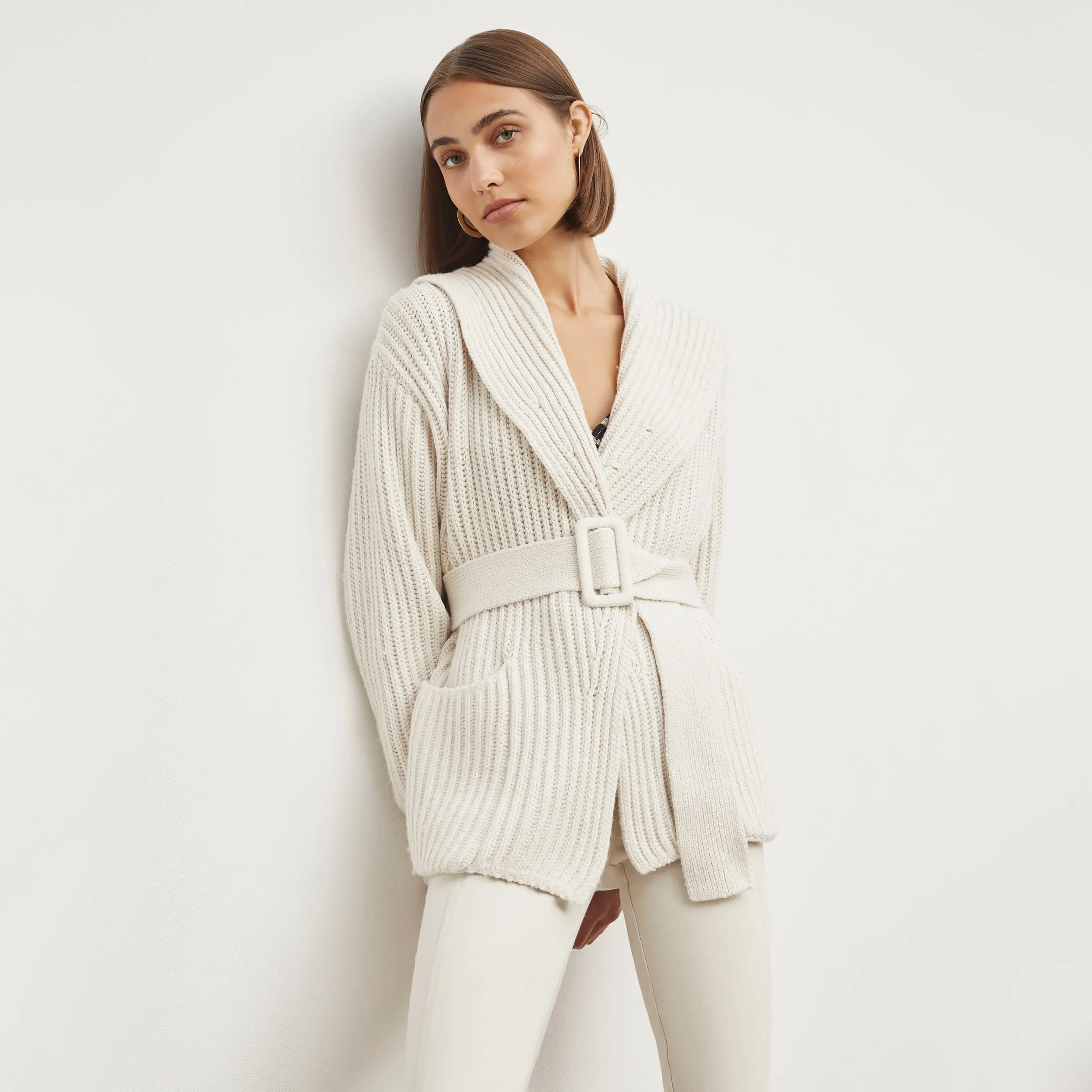 M.M.LaFleur The Snyder Jacket - Lush Merino - Ivory - XS/S