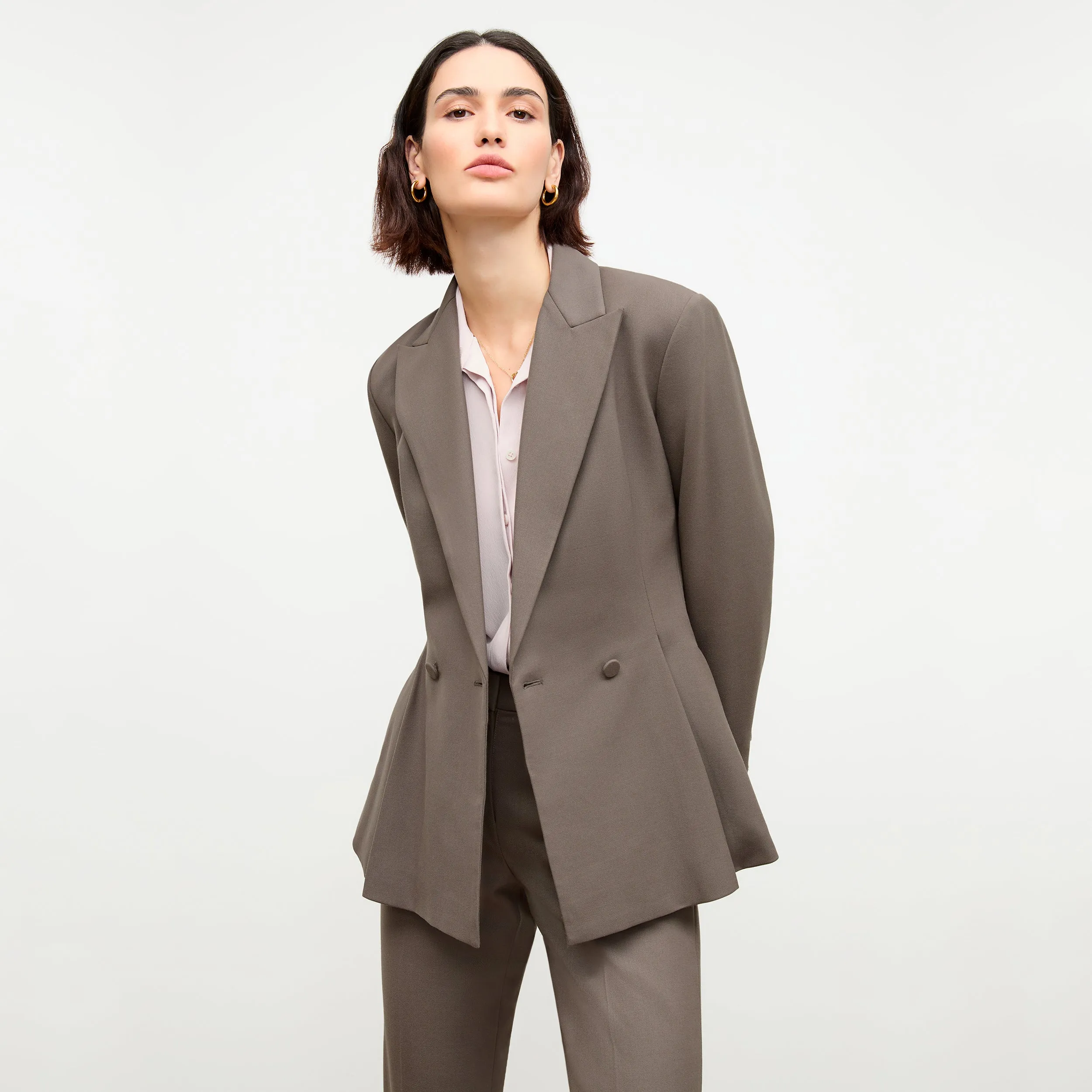 M.M.LaFleur The Gaia Jacket - Sharkskin - Mink - 8