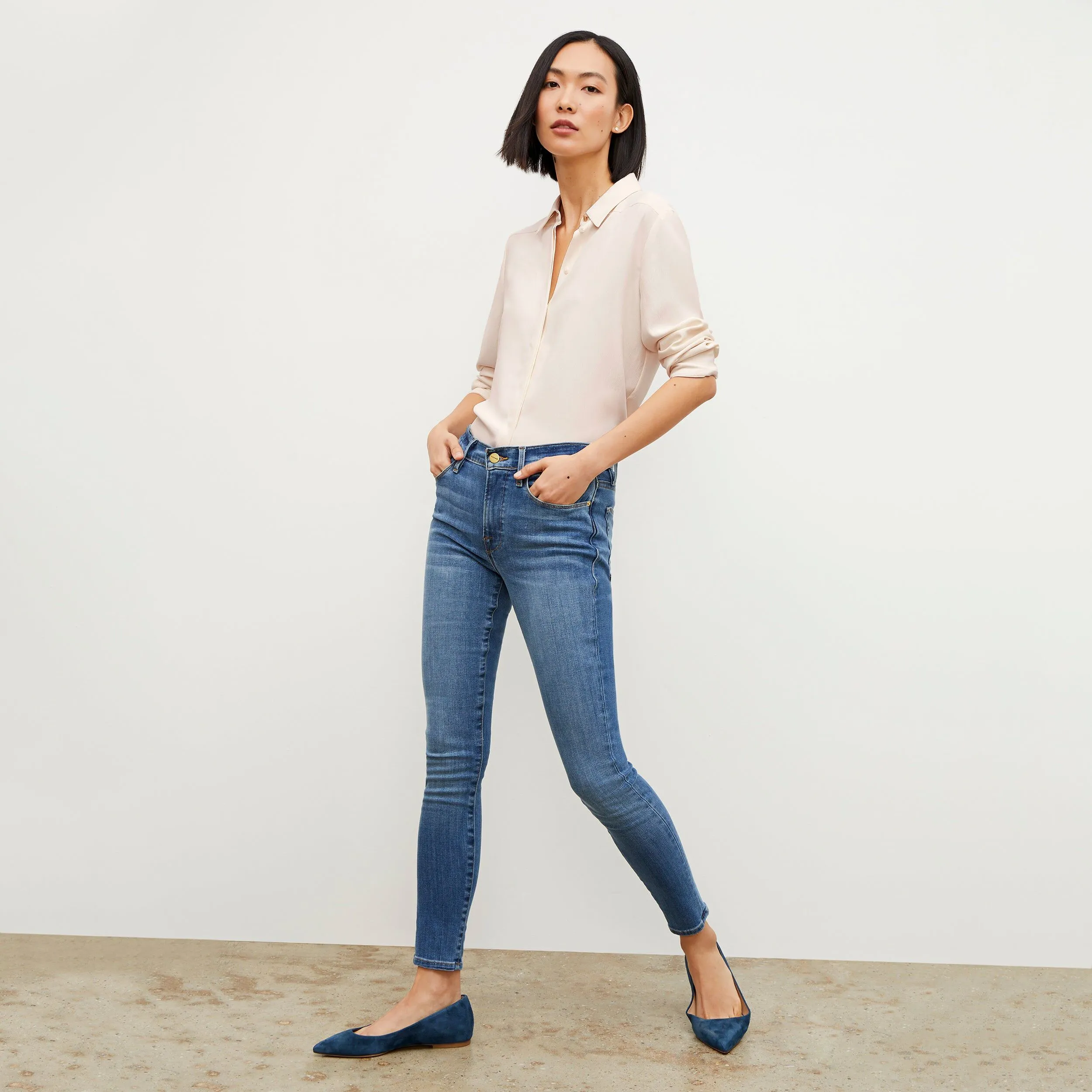 M.M.LaFleur The Frame Denim Le High Skinny Jean - Poe - 25