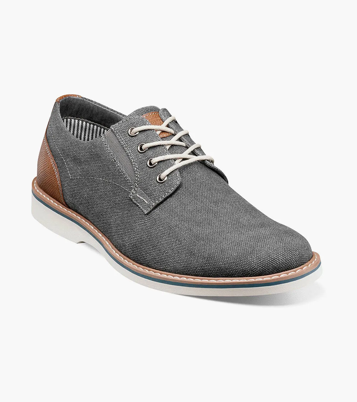 Nunn Bush Shoes Barklay Canvas Plain Toe Oxford Gunmetal Size 14