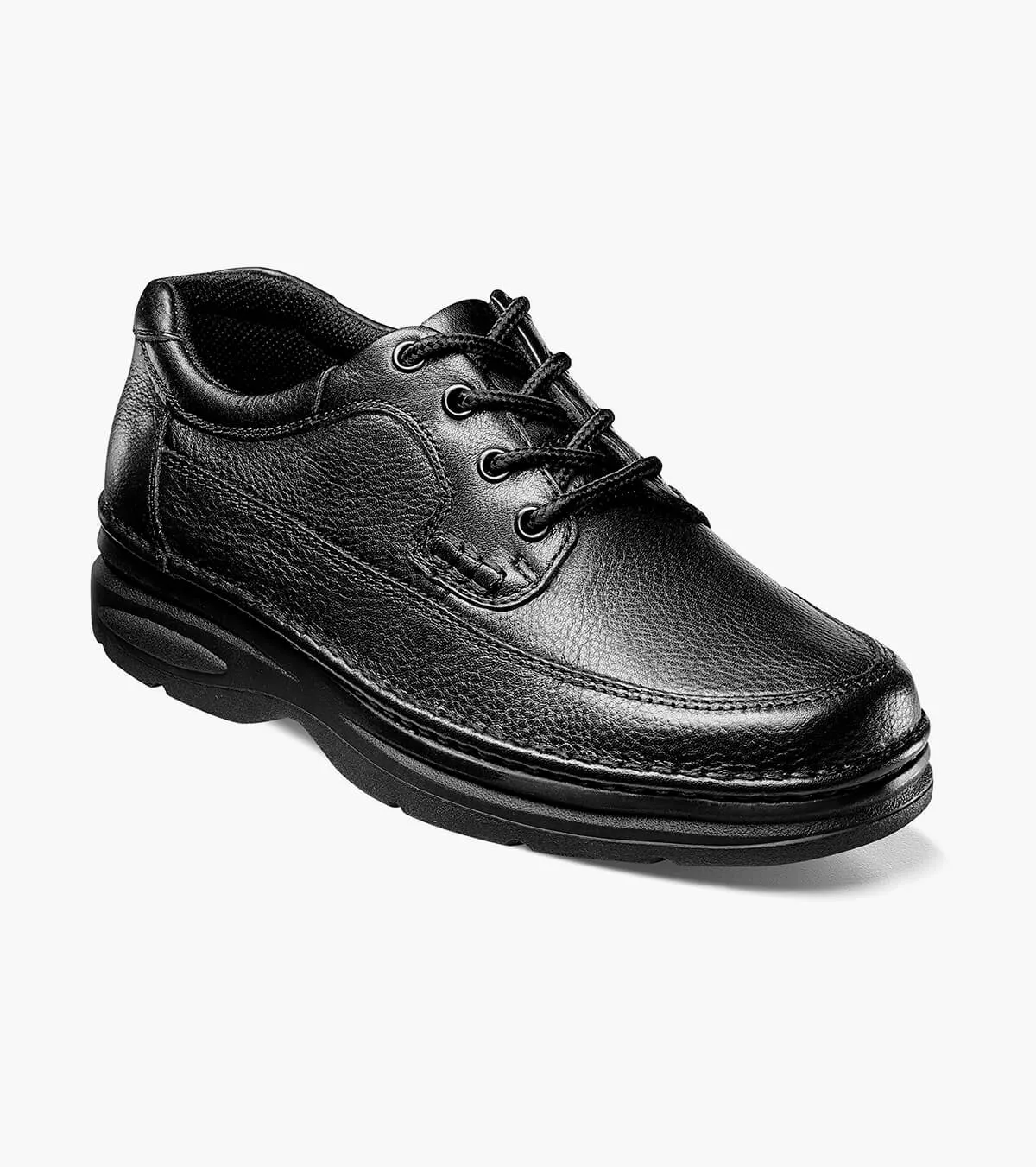 Nunn Bush Shoes Cameron Moc Toe Oxford Black Tumbled Size 9.5