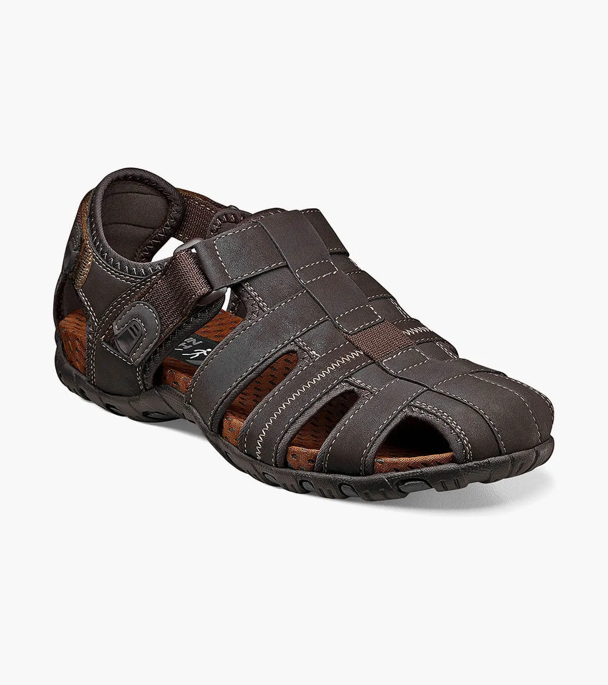 Nunn Bush Shoes Rio Bravo Fisherman Sandal Brown Size 8