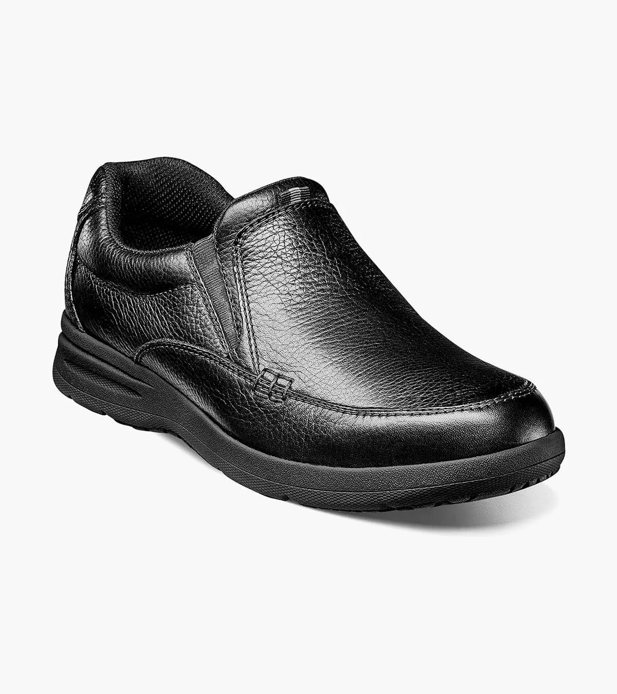 Nunn Bush Shoes Cam Moc Toe Slip On Black Tumbled Size 10