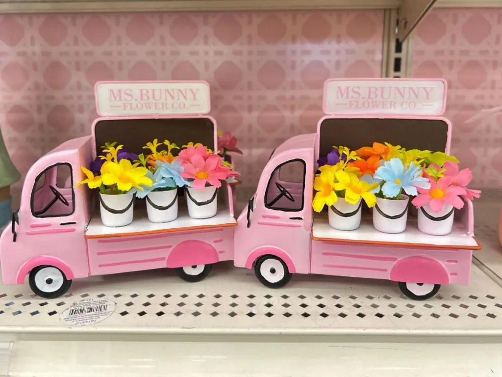 Ashland 7″ Ms. Bunny Flower Truck Tabletop Décor