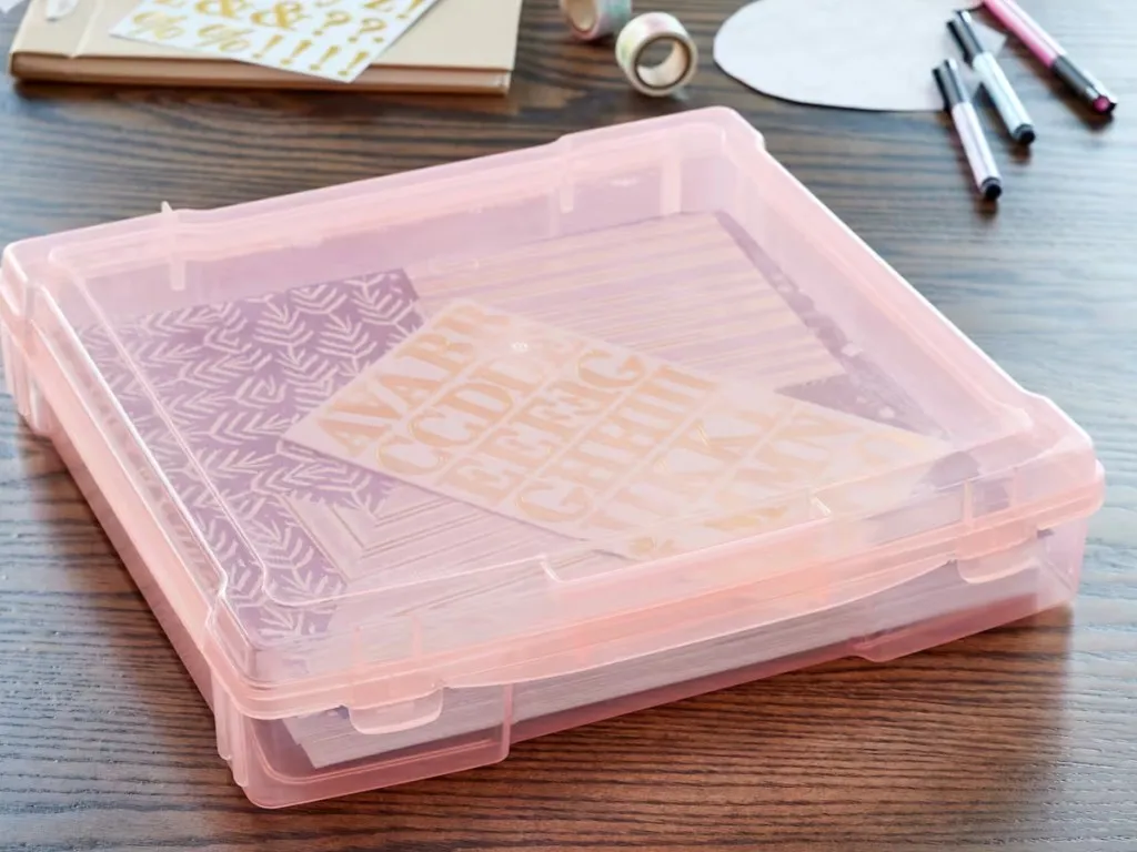 Simply Tidy 12″ x 12″ Scrapbook Case in Clear