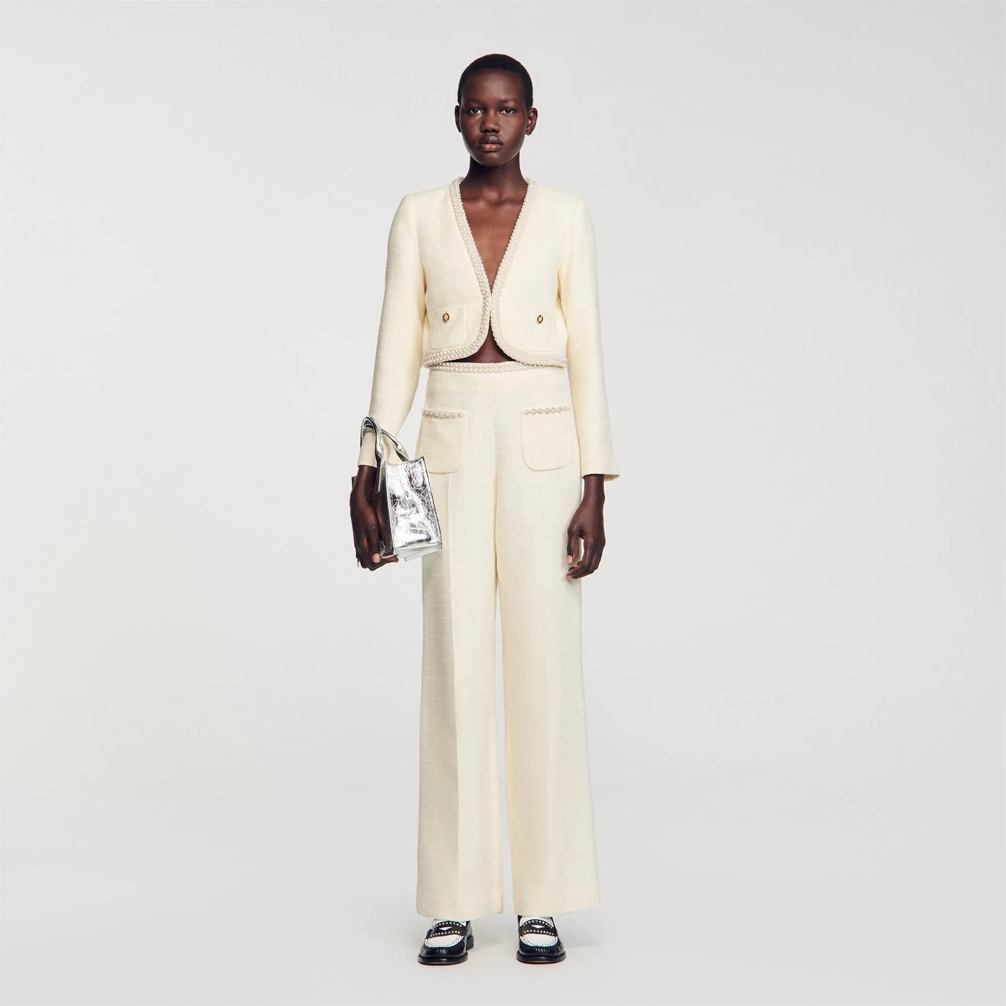 Sandro Tweed trousers - female - 4