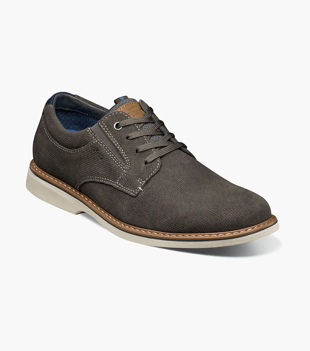 Nunn Bush Shoes Otto Plain Toe Oxford Gray Size 9