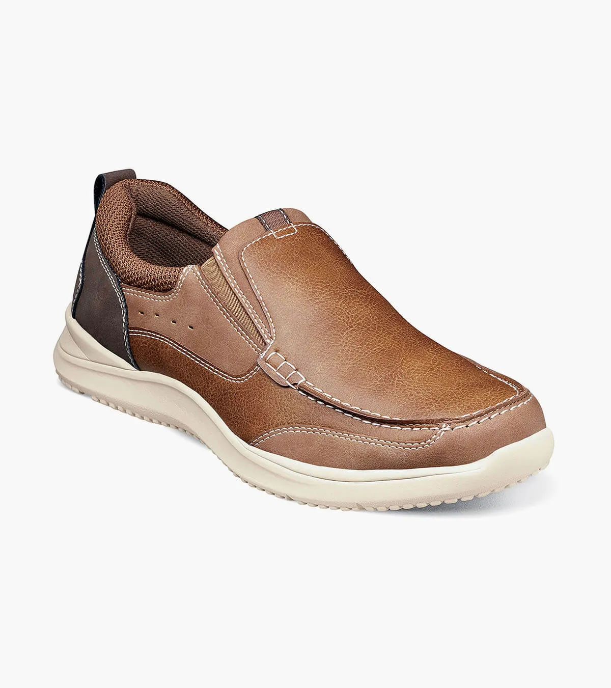 Nunn Bush Shoes Conway Moc Toe Slip On Tan Size 11