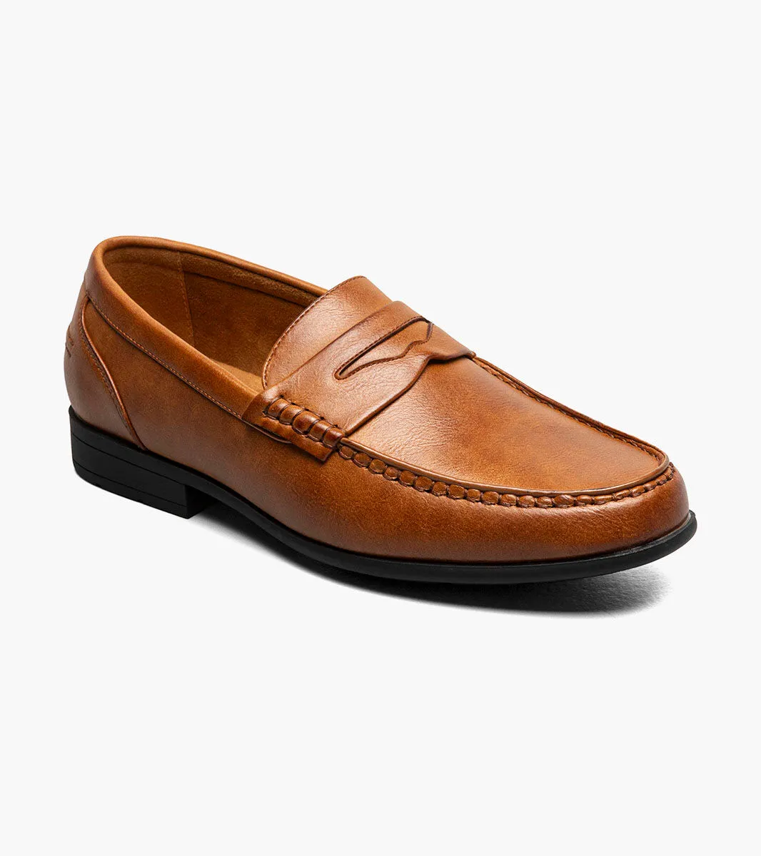 Nunn Bush Shoes Caffrey Moc Toe Penny Loafer Cognac Size 10