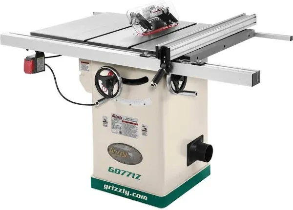 Grizzly G0771Z 10" 2 HP 120V Hybrid Table Saw with T-Shaped Fence