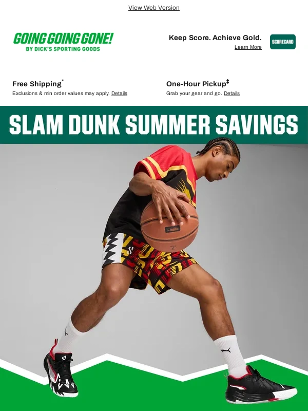 Going Going Gone - Slam dunk styles for up to 70% off! ?