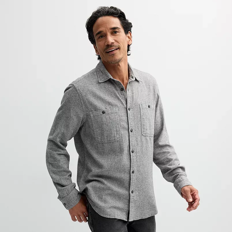 Men's Sonoma Goods For Life Supersoft Flannel Button-Down Shirt