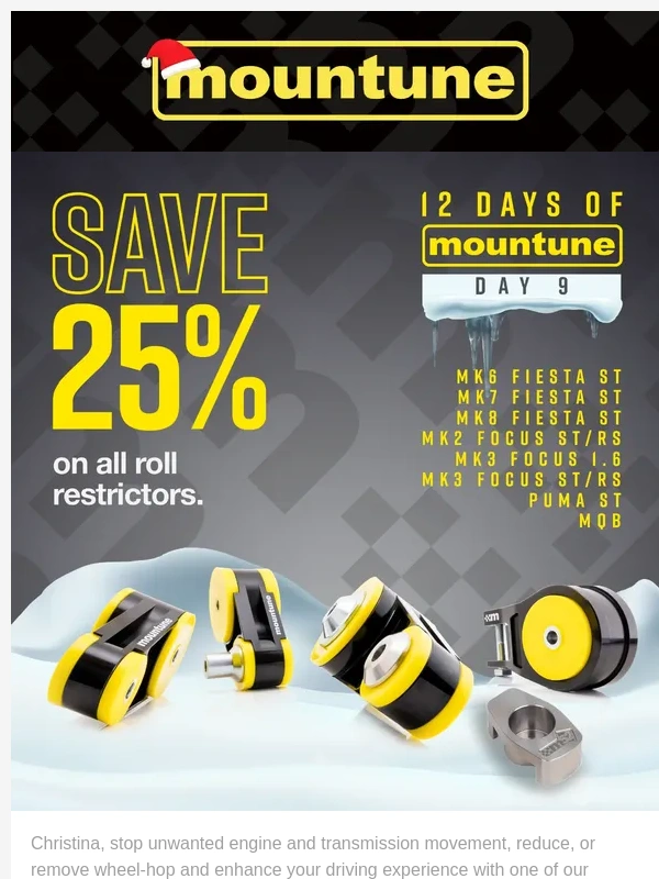 Mountune - Roll with it and get 25% off,today only ?