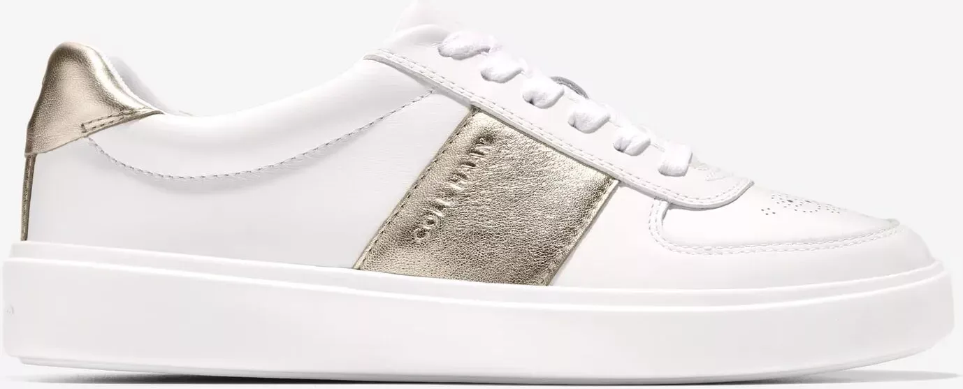 Cole Haan Women's Grand Crosscourt Della Sneakers - Gold Size 6.5 - Size: 6.5