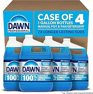 Dawn Professional Pot and Pan Detergent, Regular Scent, 3.8l (Case of 4)