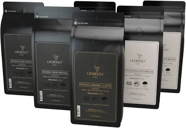Lifeboost Coffee Chocolate Lovers Combo Bundle