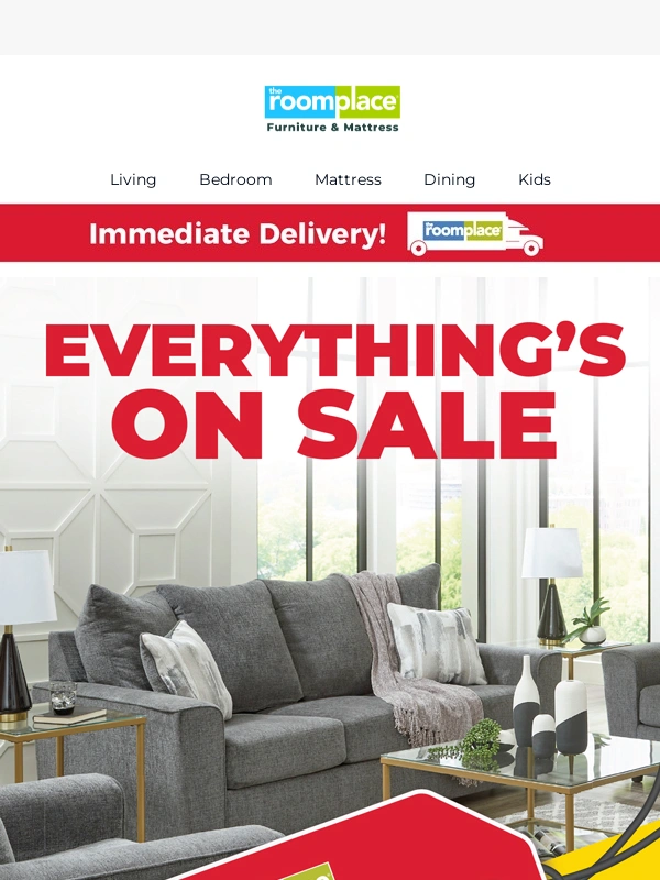 The RoomPlace - Retirement Sale - Everything's on Sale!