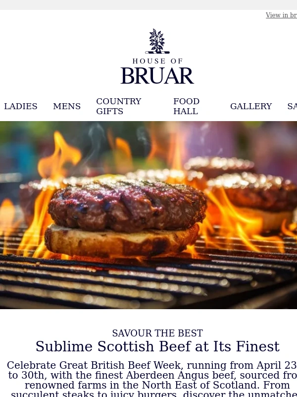 House Of Bruar - Celebrating British Beef Week!