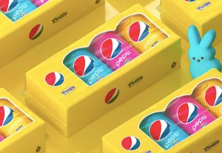 Pepsi x Peeps Soda, Mini Cans, 7.5 Ounce (Pack of 10), Limited Edition