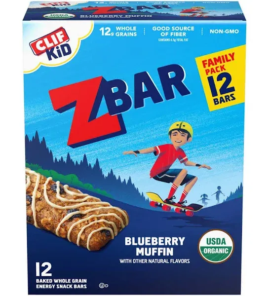 Clif Kid Zbar Blueberry Muffin Snack Bars