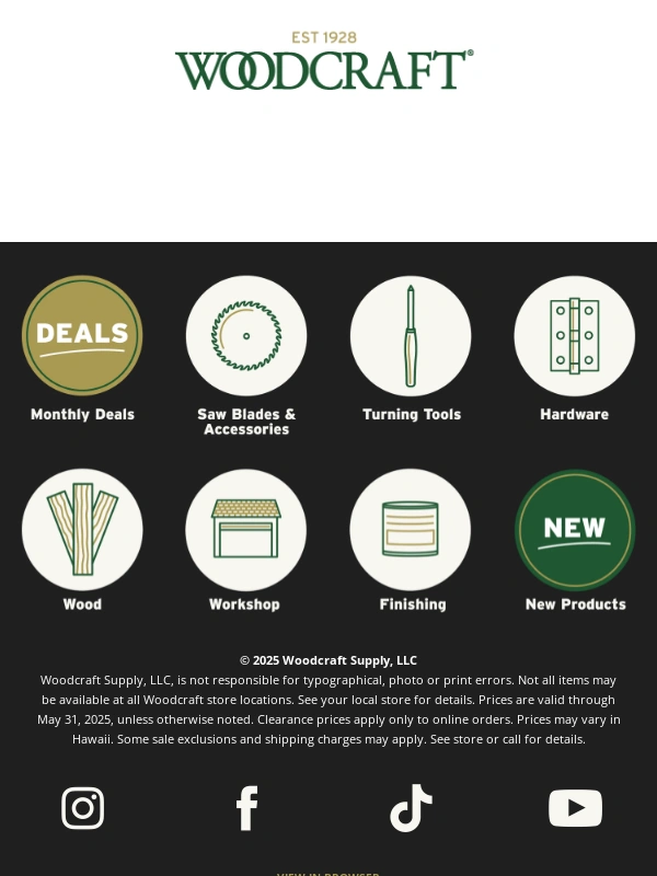 Woodcraft - ? Pay Tribute. Not Shipping Fees. ?