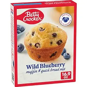 16.9-Oz Betty Crocker Wild Blueberry Muffin Mix $1.92 w/ S&S + Free Shipping w/ Prime or on $35+