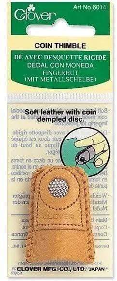 Clover Leather Coin Thimble