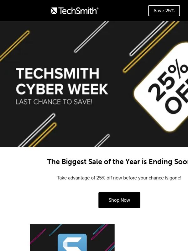 TechSmith - Last Chance to Save!