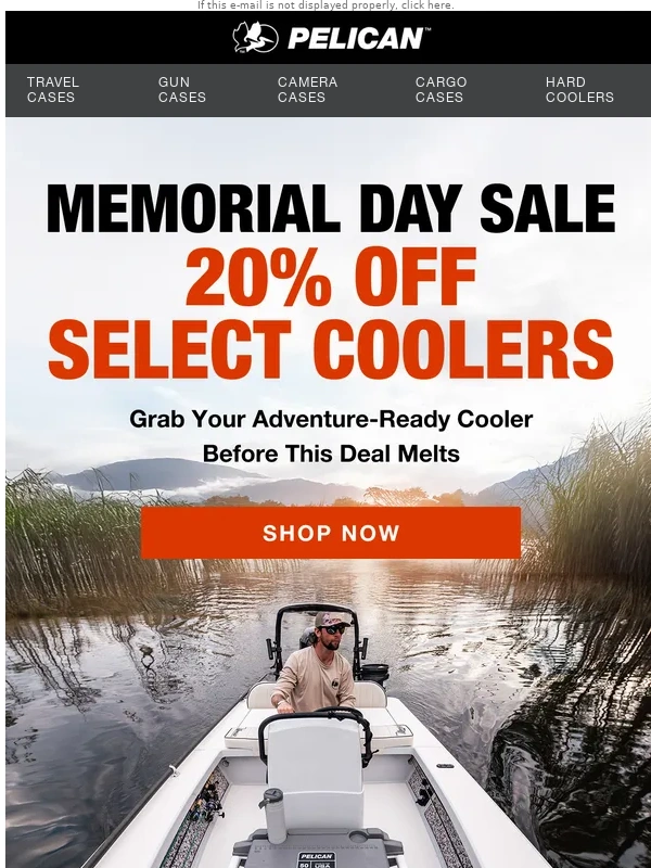 Pelican - 20% Off Select Pelican™ Coolers—Your Summer Starts Here