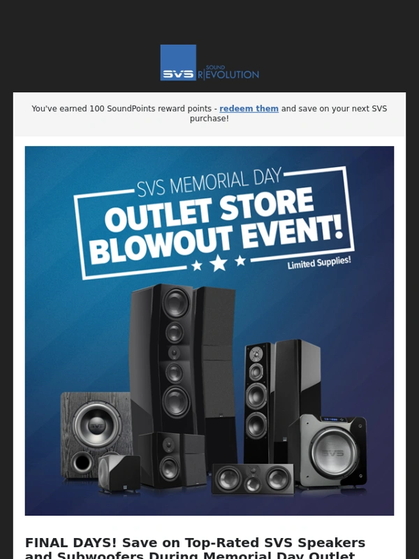SVS - Livestream of In-Person SVS “Sound R|Evolution Experience” Event in Kansas City This Thursday!