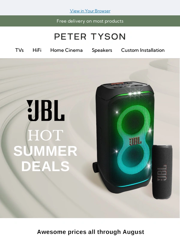 Peter Tyson - Get the summer party started with JBL ☀️?