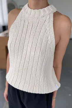 Le Bon Shoppe Claire Cotton Sweater Tank