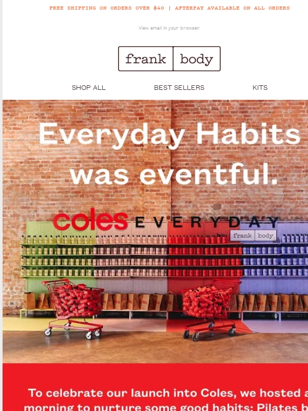 Frank Body - We’ve got a habit of throwing great events