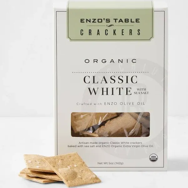 Enzo Classic White Crackers (Set of 2)