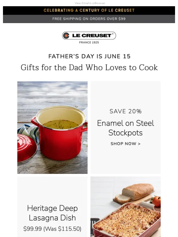 Le Creuset - Gifts for Dads Who Love to Cook