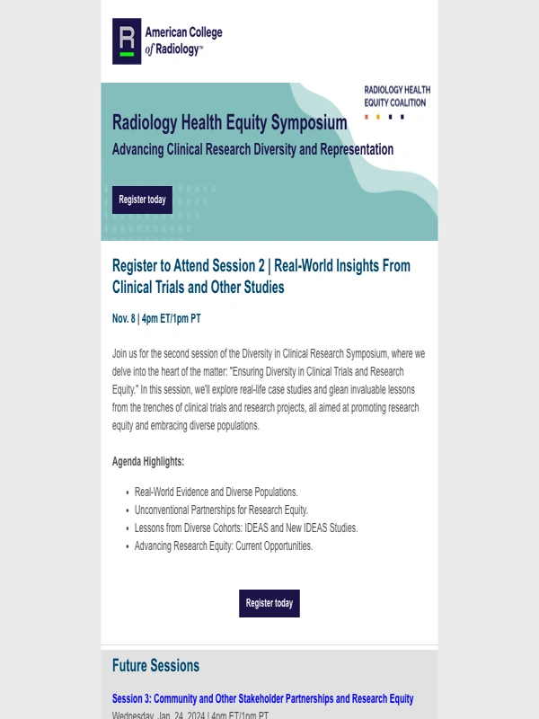 Acr - Health Equity Symposium | Session Two: Real-World Insights From Clinical Trials