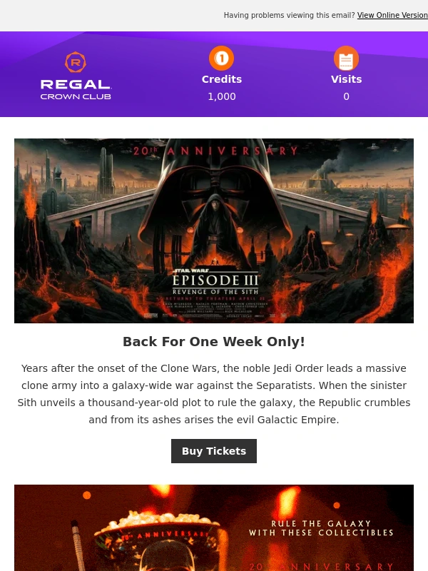 Regal Cinemas - Sdd,Star Wars collectibles hit theatres for a limited time!