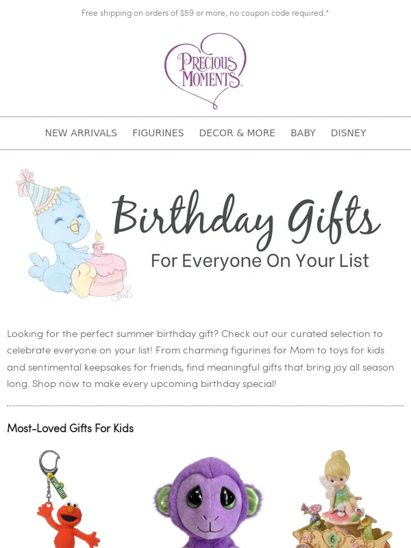 Precious Moments - Your Summer ☀️ Birthday Gift Guide Is Here!