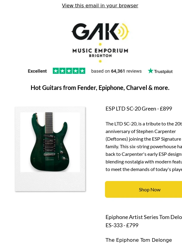 GAK - Big Savings on Second-Hand Guitars Under £1000 | GAK Music Emporium