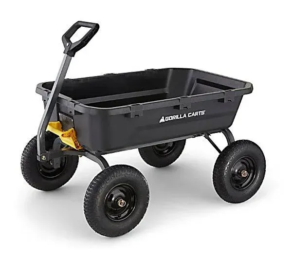 Gorilla Carts® Super Heavy-Duty Poly Dump Garden Cart - 12 cu. ft.
