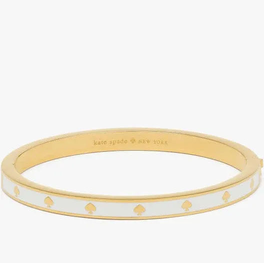Kate Spade Spot The Spade Enamel Hinged Bangle