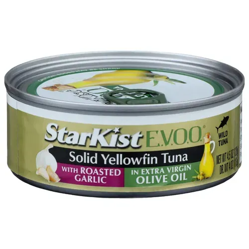 StarKist Selects Solid Yellowfin tuna with Roasted Garlic and Extra Virgin Olive Oil