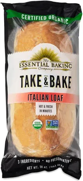 The Essential Baking Company Take & Bake Organic Italian Bread