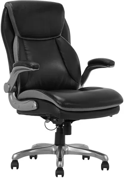 Serta Smart Layers Brinkley Ergonomic Bonded Leather High-Back Executive Office Chair