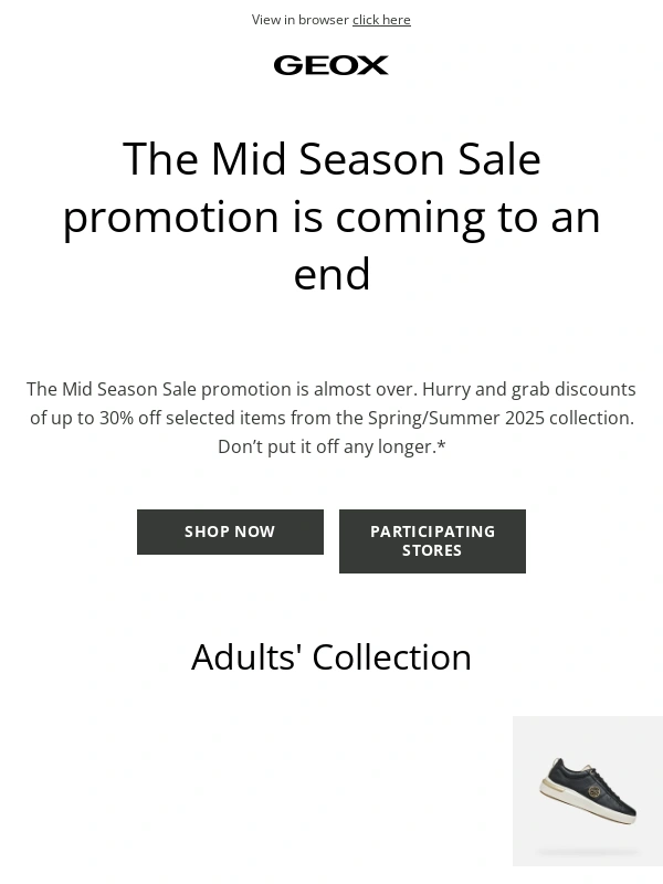 Geox - Up to 30% off - now is your chance!