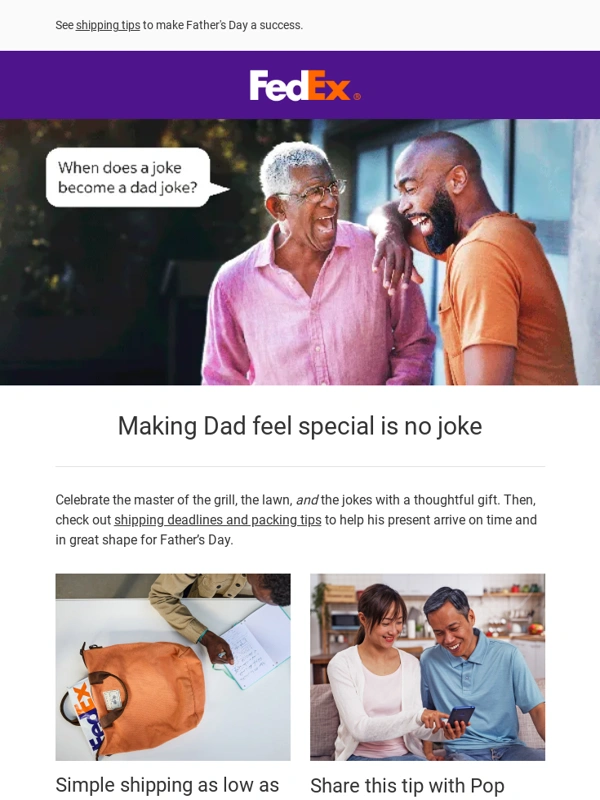 FedEx Office - Delight Dad on his special day
