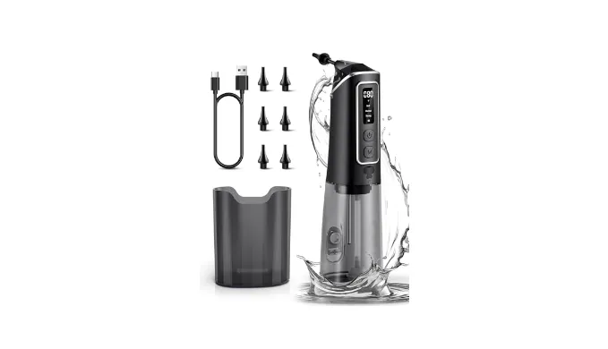 ONLYCARE Ear Wax Removal Kit – Safe, No-Pain Ear Cleaner Tool with Water Temperature Sensor, Electric Waterproof Ear Irrigation Flushing System, LED Display, USB Rechargeable for Effective Cleaning