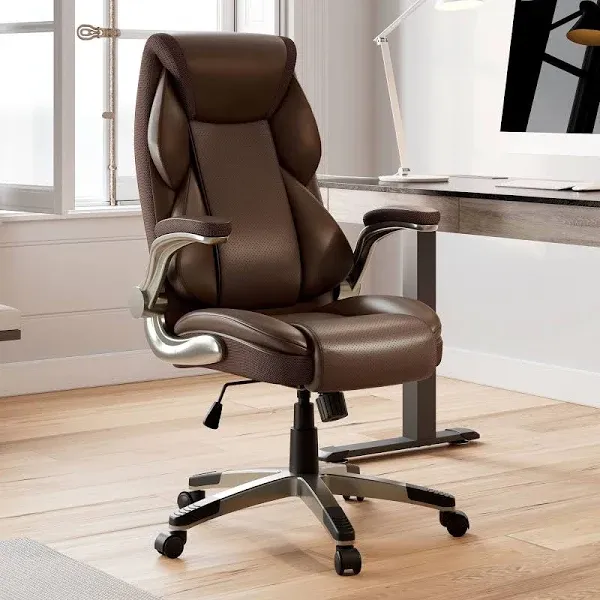 Eureka Galene Faux Leather Office Chair